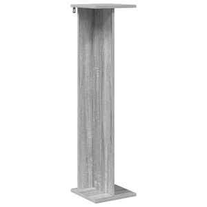 vidaXL Стойка за растения Сив Сонома 25 x 25,5 x 100,5 см