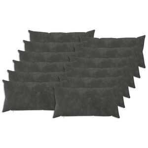 vidaXL Калъфка за възглавница 12 pcs HEERLEN Антрацит 40 x 80 cm