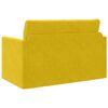 vidaXL Диван легло Жълт слънчоглед 124 x 71 x 78 см Кадифе