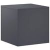 vidaXL Стойка за растения Антрацит 40 x 40 x 40 cm Неръждаема стомана