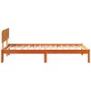 vidaXL Рамка за легло с таблото Кафяво с восъчно покритие 90 x 200 cm