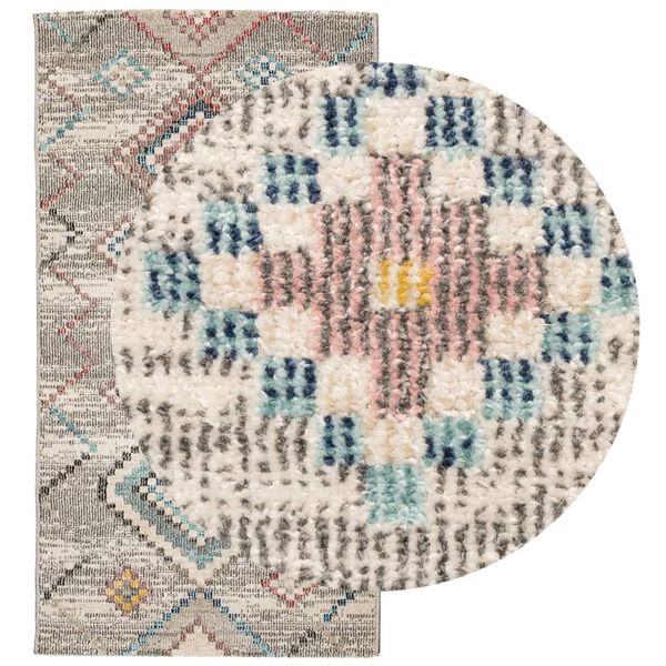 vidaXL Килим ARBIZU, за закрито и открито, ретро дизайн, 80x150 см