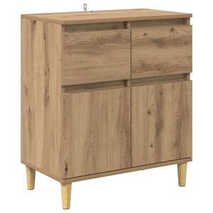 vidaXL Служебен шкаф с чекмедже Дъб 60 x 35 x 70 cm Инженерно дърво