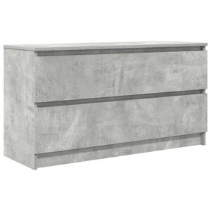 vidaXL ТВ шкаф Бетон сив 100x35x54 cm Инженерна дървесина