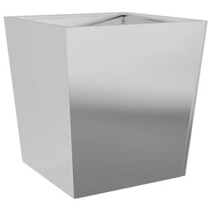 vidaXL Градинска кашпа, 50x50x50 см, поцинкована стомана