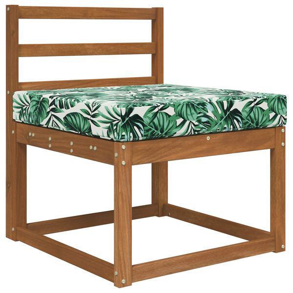 vidaXL Възглавница за диван на открито Мотив с листа 60 x 60 x 8 см