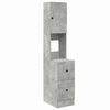 vidaXL Кухненски шкаф Сив 35 x 50 x 180 см Инженерна дървесина