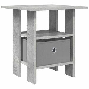 vidaXL Нощно шкафче Циментено сиво 41 x 40 x 45 см Инженерна дървесина