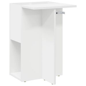 vidaXL Крайна масичка Бяло 35 x 40 x 55 см Инженерна дървесина