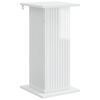 vidaXL Стойка за растения Бял гланц 30,5 x 30 x 60,5 см
