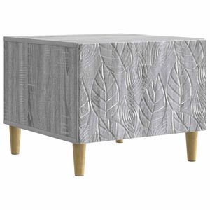 vidaXL Масичка за кафе Сив Сонома 50 x 49 x 40 см Инженерна дървесина