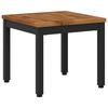 vidaXL Масичка за кафе Естествено и черно 40 x 40,5 x 36 см