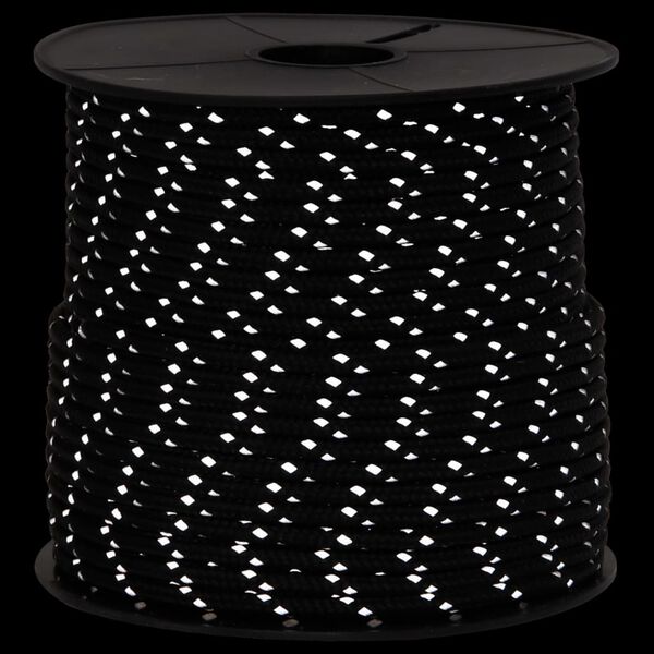 vidaXL Опъващо въже за палатка с рефлекторни ленти и ключове 50 м 4 мм