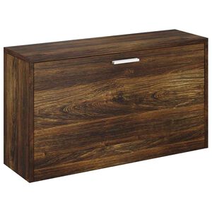 vidaXL Пейка за обувки, опушен дъб, 80x24x45 см, инженерно дърво