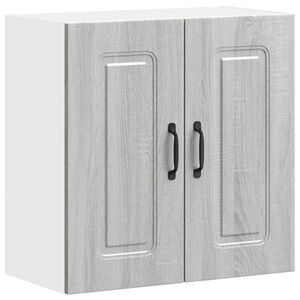 vidaXL Кухненски стенен шкаф, Kalmar, сив сонома, инженерно дърво