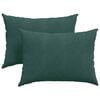 vidaXL Диван възглавници 2 pcs Тъмен зелен 70 x 50 cm Кордюрова тъкан