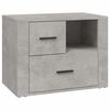vidaXL Нощно шкафче, сиво, 60x36x45 см, инженерно дърво