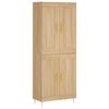 vidaXL Висок шкаф, дъб сонома, 69,5x34x180 см, инженерно дърво