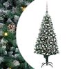 vidaXL С изкуствено коледно дърво с 300 LED светодиода Зелен 180 cm