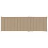 vidaXL Шезлонг с бежово шалте, импрегнирано борово дърво