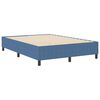 vidaXL Платформено легло Синьо 140 x 190 cm Кордюрова тъкан