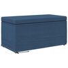 vidaXL Стук Синьо 81 x 41 x 40 cm Текстил и конструирано дърво
