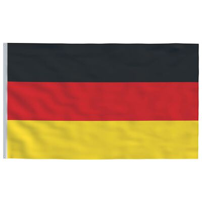 vidaXL Флаг на Германия и алуминиев флагщок, 6 м