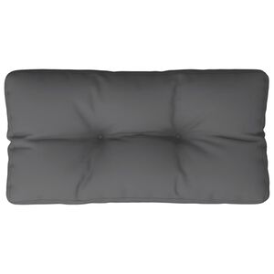 vidaXL Палетна възглавница, антрацит, 70x40x12 см, текстил