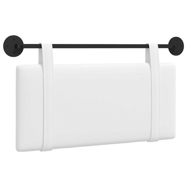 vidaXL Висяща табла Монтиране на стена Бял 100 x 55 x 5 см текстил