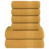 vidaXL 6 Piece Towel Set Gold 360 gsm 100% Cotton - Untranslated
