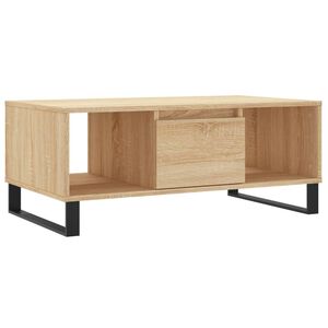 vidaXL Кафе маса, дъб сонома, 90x50x36,5 см, инженерно дърво