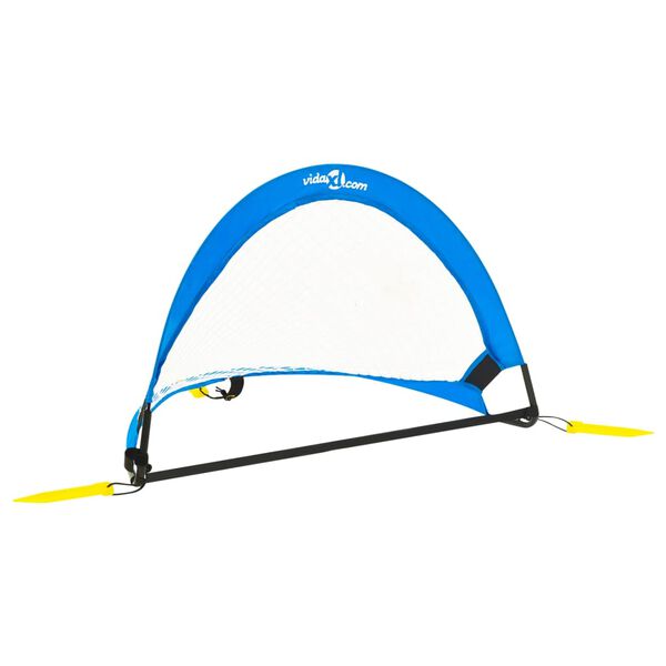 vidaXL Детски футболни вратички, 2 бр, с чанта, 75,5x46x48 см