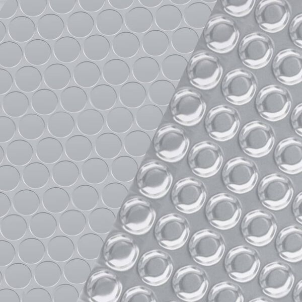 vidaXL Покривало за басейн, сребристо, 549x274 см, PE