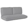 vidaXL Комплект възглавници Оксфордска тъкан Сив 120 x 60 x 52 см