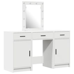 vidaXL Тоалетка Бяло 50 x 41 x 135 см Инженерна дървесина