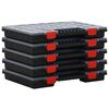 vidaXL Асортиментни кутии 5 бр 40x30x5 см полипропилен