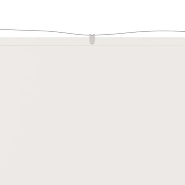 vidaXL Вертикален сенник, бял, 180x800 см, оксфорд плат
