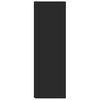 vidaXL Ъглов шкаф, черен, 33x33x100 см, инженерно дърво