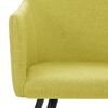 323098 vidaXL Dining Chairs 2 pcs Green Fabric