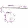 vidaXL Сгъваем навес Светлосиво 400 &times; 300 cm Полиестер и стомана