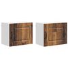 vidaXL Панел за миялна машина Kalmar 2 pcs Старо дърво 50 x 31 x 40 см