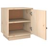 vidaXL Нощно шкафче, 40x34x45 см, борово дърво масив