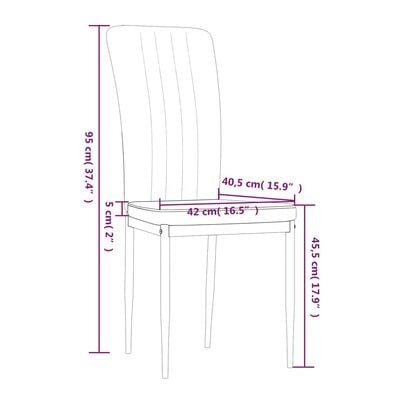 vidaXL Трапезни столове, 2 бр, тъмносиви, кадифе