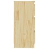 vidaXL Нощно шкафче, 40x29,5x64 см, бор масив