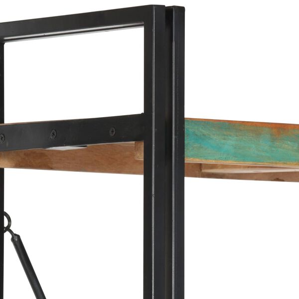 vidaXL Библиотека с 5 рафта, 140x30x180 см, регенерирано дърво масив