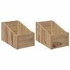 vidaXL Кутия за LP записи 2 бр. Дъб артизан 18 x 32 x 18 см