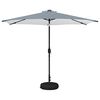 vidaXL Градински parasol с LED светлини 300 x 300 cm Полиестер