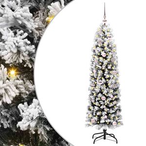 vidaXL С изкуствено коледно дърво с 150 LED светодиода Зелен 150 cm