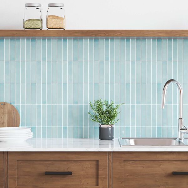 vidaXL Правоъгълна плочка 10 pcs Сивозелен 29 x 23 x 0,08 см