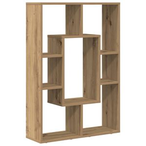 vidaXL Библиотека, дъб артизан, 63x20x90 см, инженерно дърво